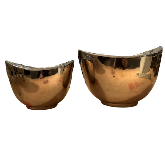 Blumentopf „Oval -Silber“