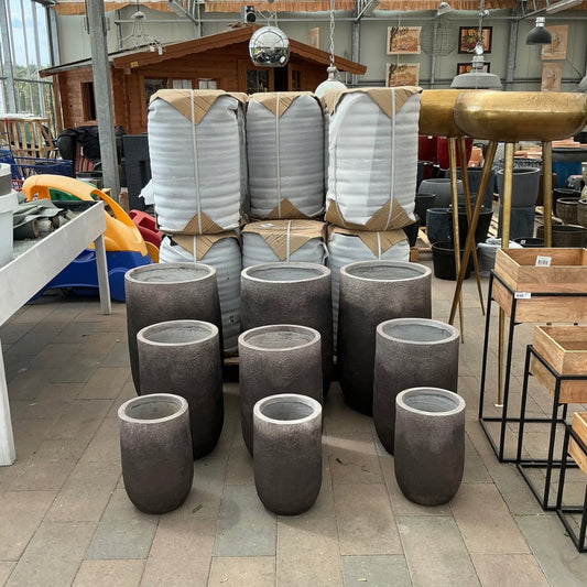 Vase „Moonscape - Braun“